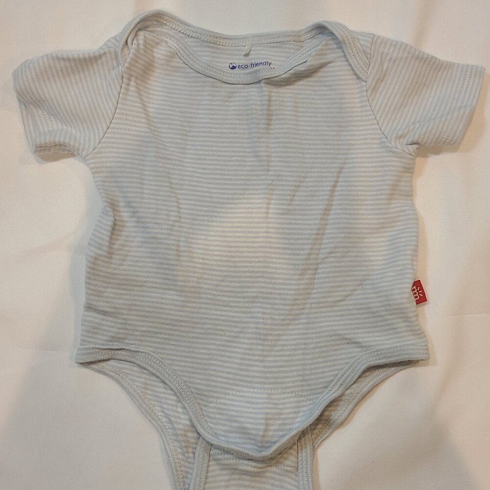 Magnetic Me Bodysuit Blue Striped 0-3 months